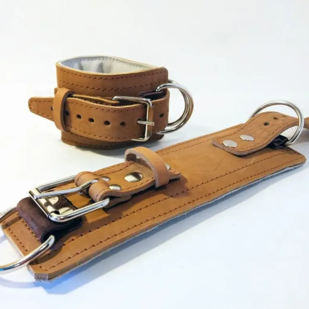 Манжеты на ноги усиленные бежевые, пара. Размер Универсальный