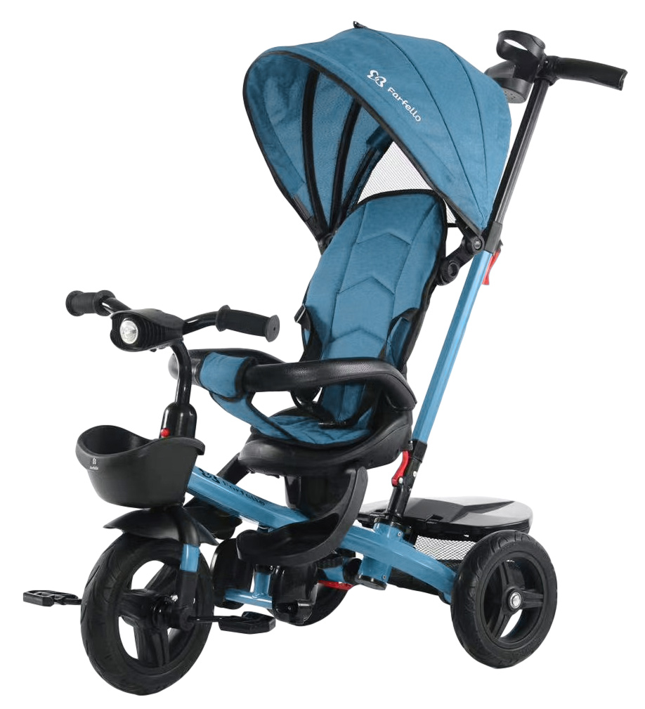 Детский трехколесный велосипед (2022) Farfello YLT-6199 Светло-голубой / Light Blue YLT-6199
