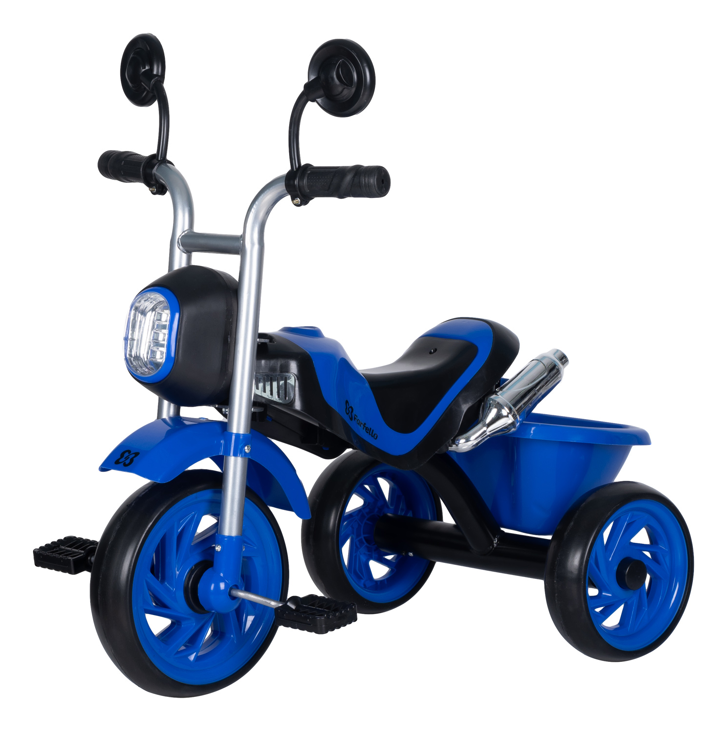 Детский трехколесный велосипед (2022) Farfello S678(4шт) Синий/Blue S678
