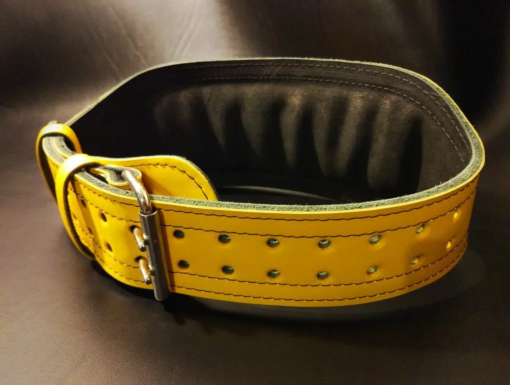 Пояс Штангиста 3х слойн,   (Желтый) размер XS