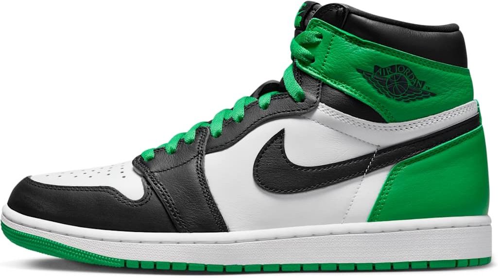 Кроссовки NIKE AIR JORDAN 1 RETEO HIGH OG "BLACK AND LUCKY GREEN " (Jordan) DZ5485-031