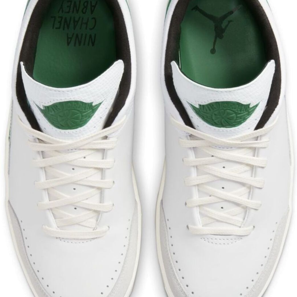 Кроссовки Jordan 2 Retro Low SE Nina Chanel Abney White Malachite (Jordan) DQ0560-160  9.5US