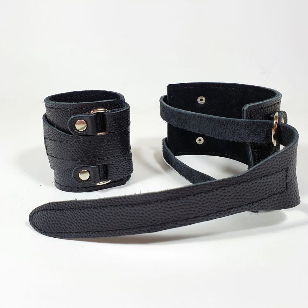 Напульсники кожаные, пара. Размер Универсальный