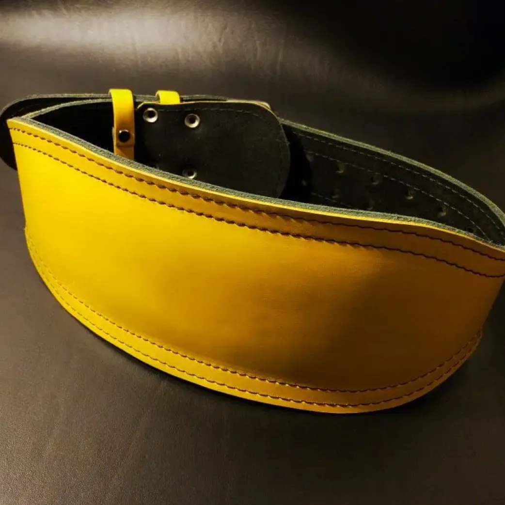 Пояс Штангиста 3х слойн,   (Желтый) размер XS