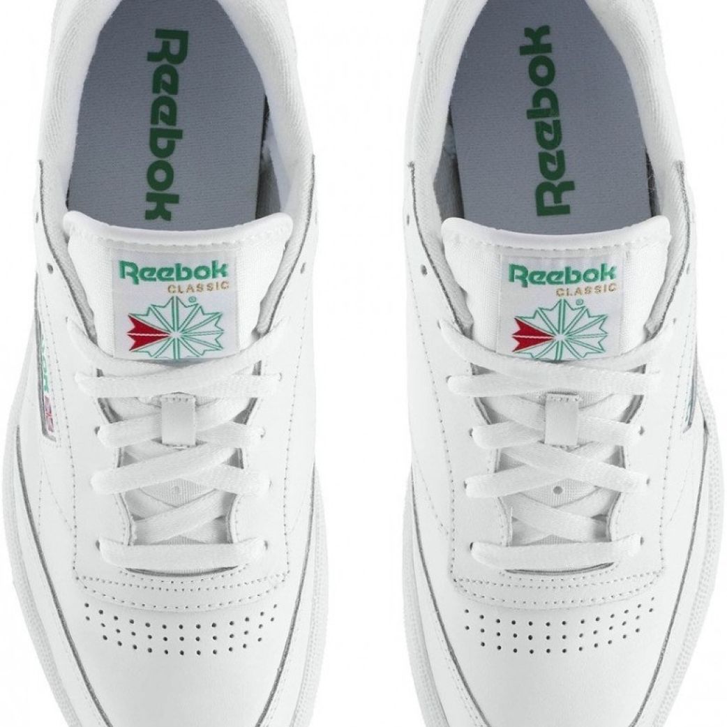Кроссовки Reebok Club C 85 white/green 100000155 10.5US