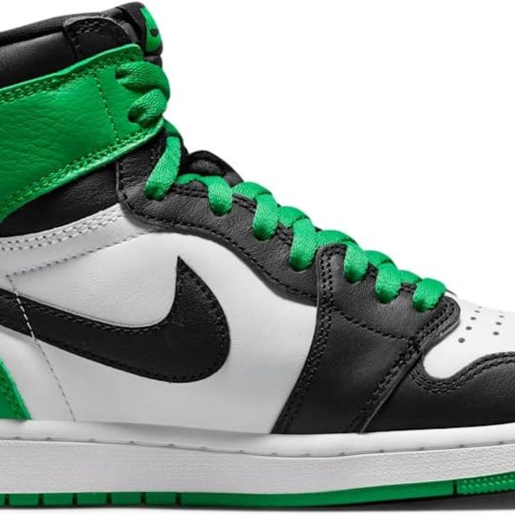 Кроссовки NIKE AIR JORDAN 1 RETEO HIGH OG "BLACK AND LUCKY GREEN " (Jordan) DZ5485-031