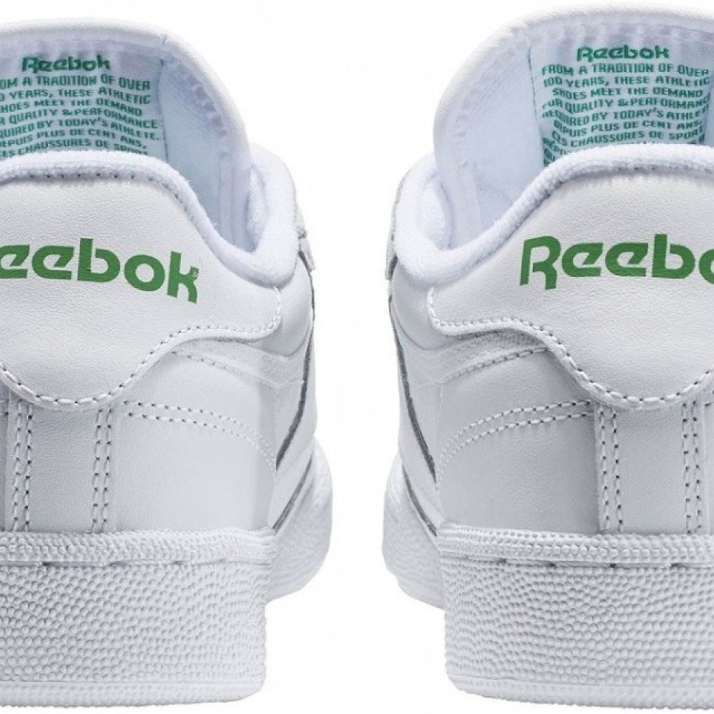 Кроссовки Reebok Club C 85 white/green 100000155 10.5US