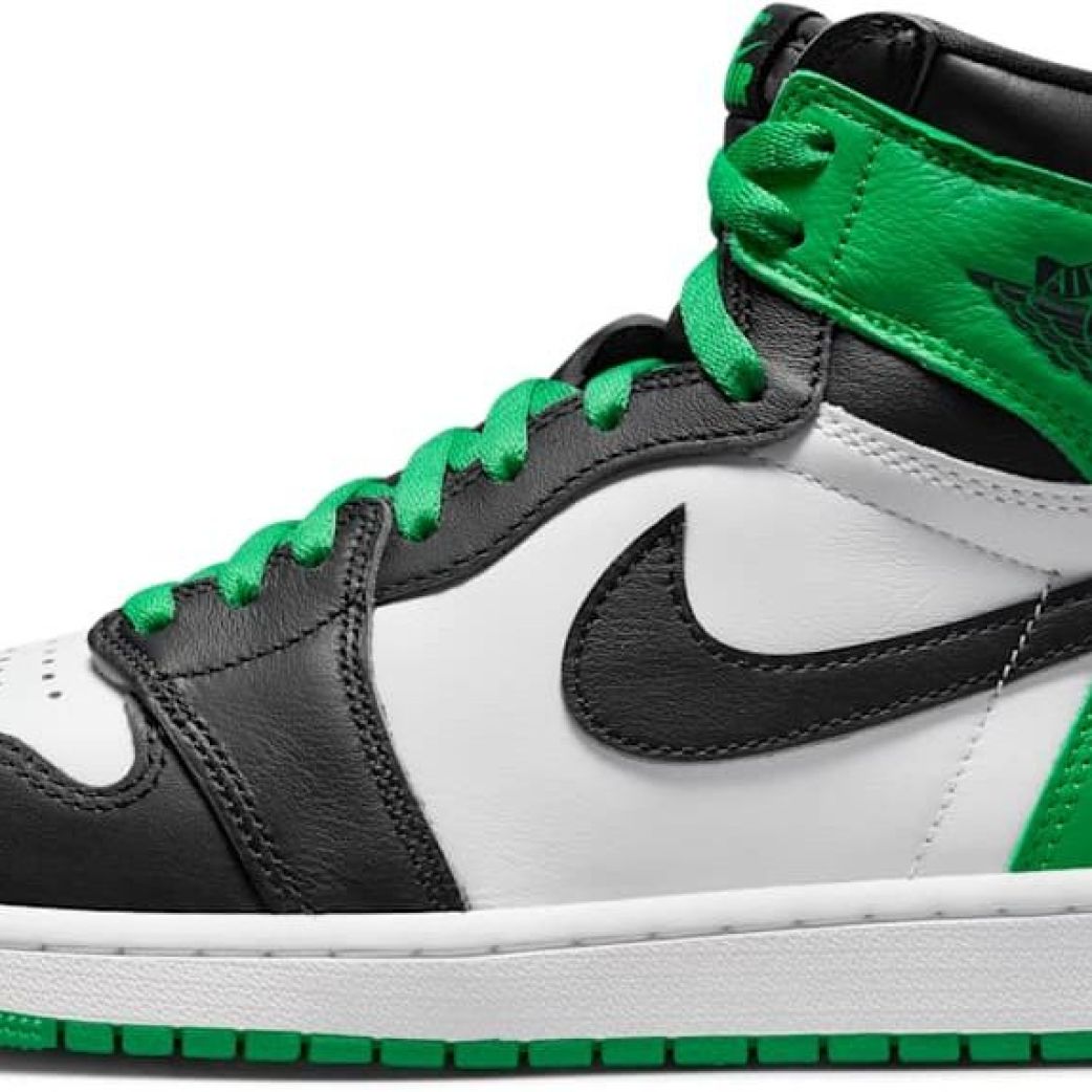 Кроссовки NIKE AIR JORDAN 1 RETEO HIGH OG "BLACK AND LUCKY GREEN " (Jordan) DZ5485-031