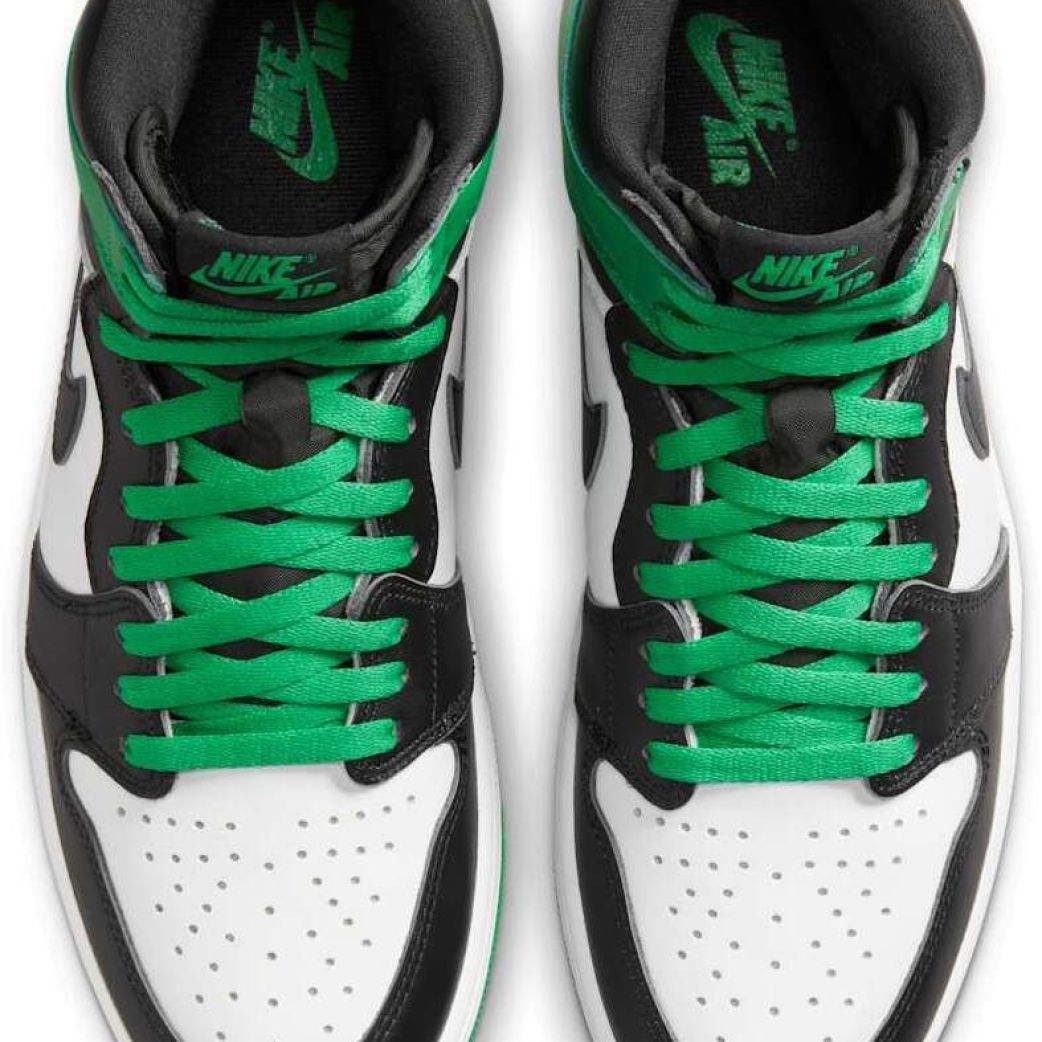 Кроссовки NIKE AIR JORDAN 1 RETEO HIGH OG "BLACK AND LUCKY GREEN " (Jordan) DZ5485-031