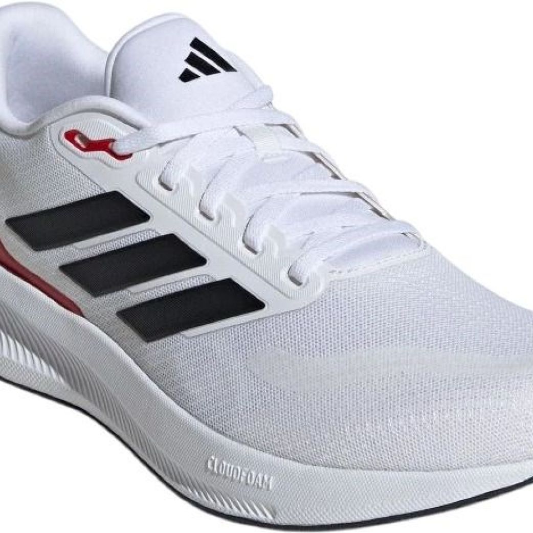 Кроссовки adidas RUNFALCON 5 WIDE FTWWHT/CBLACK/BETSCA IE0551  9.5UK