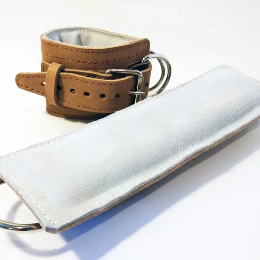 Манжеты на ноги усиленные бежевые, пара. Размер Универсальный