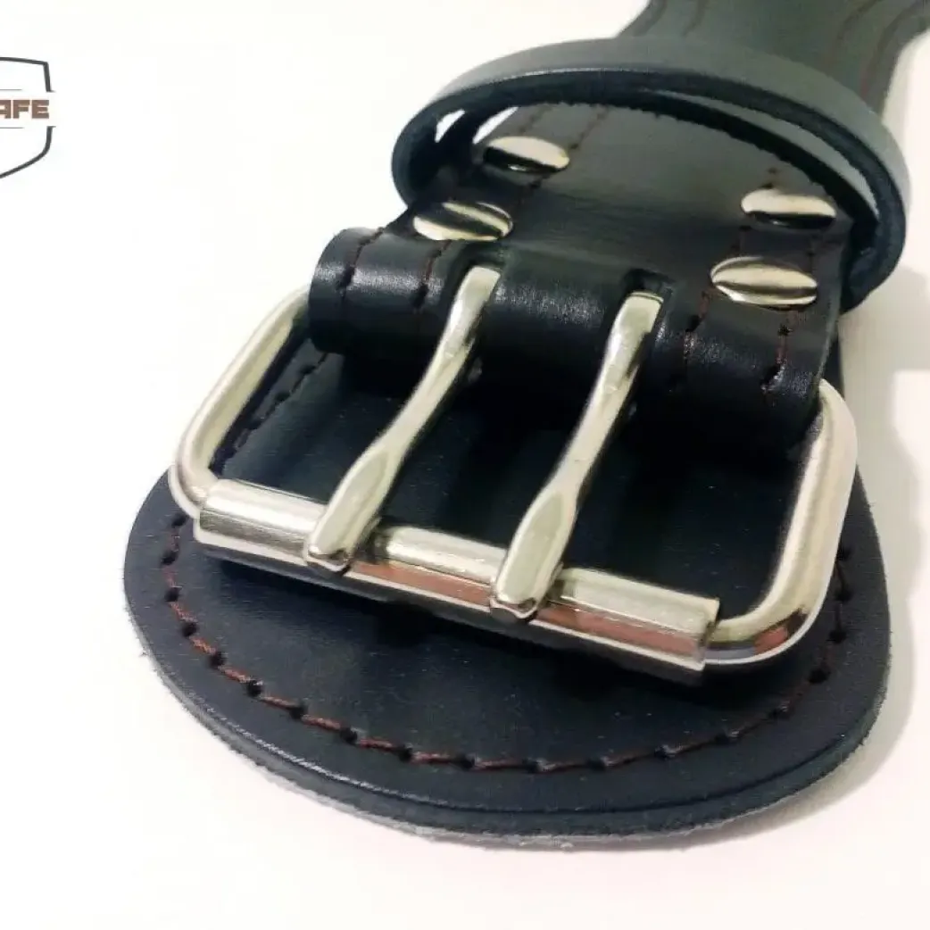 Пояс Штангиста 2х слойн,   (Черный глянец/мат) размер L