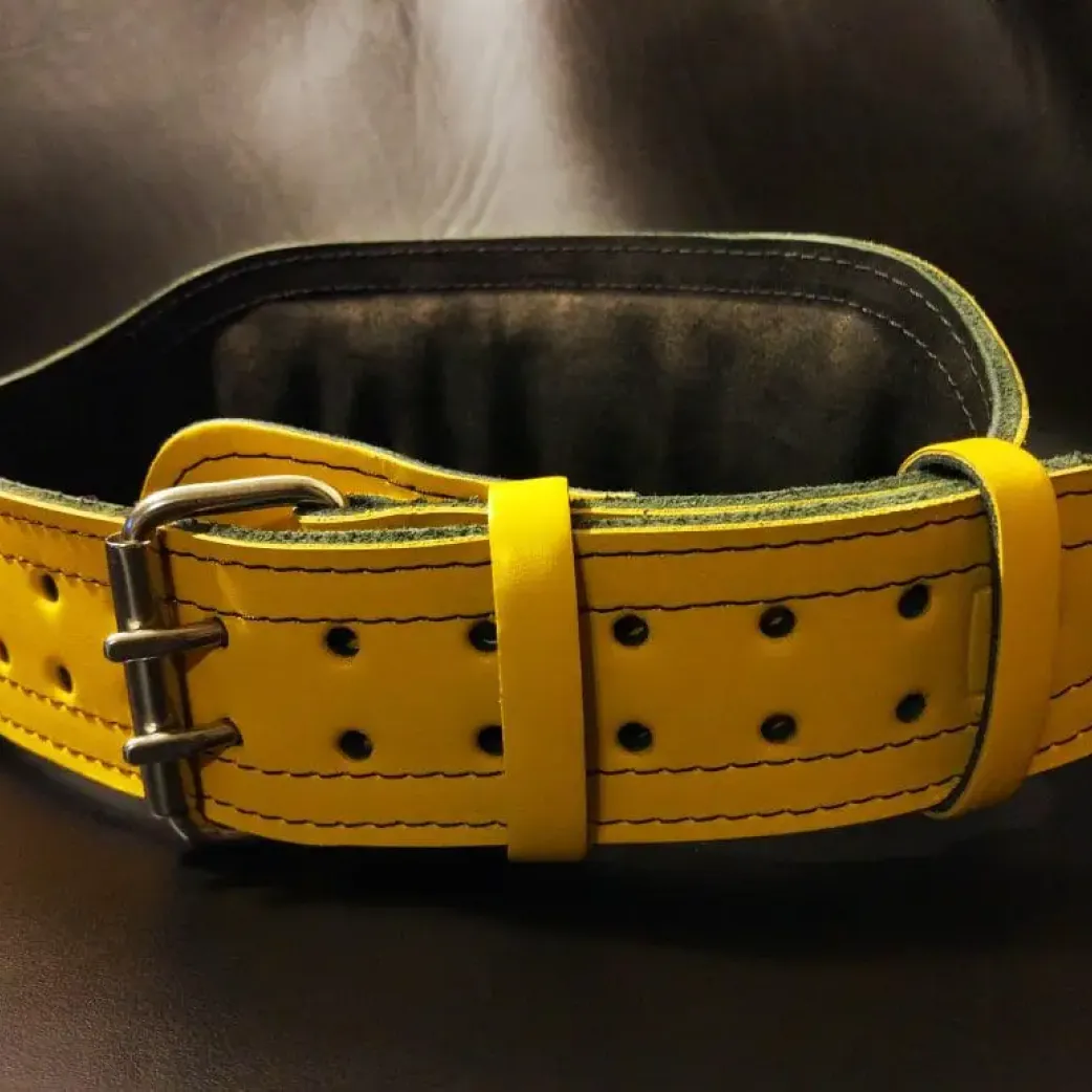 Пояс Штангиста 3х слойн,   (Желтый) размер XS