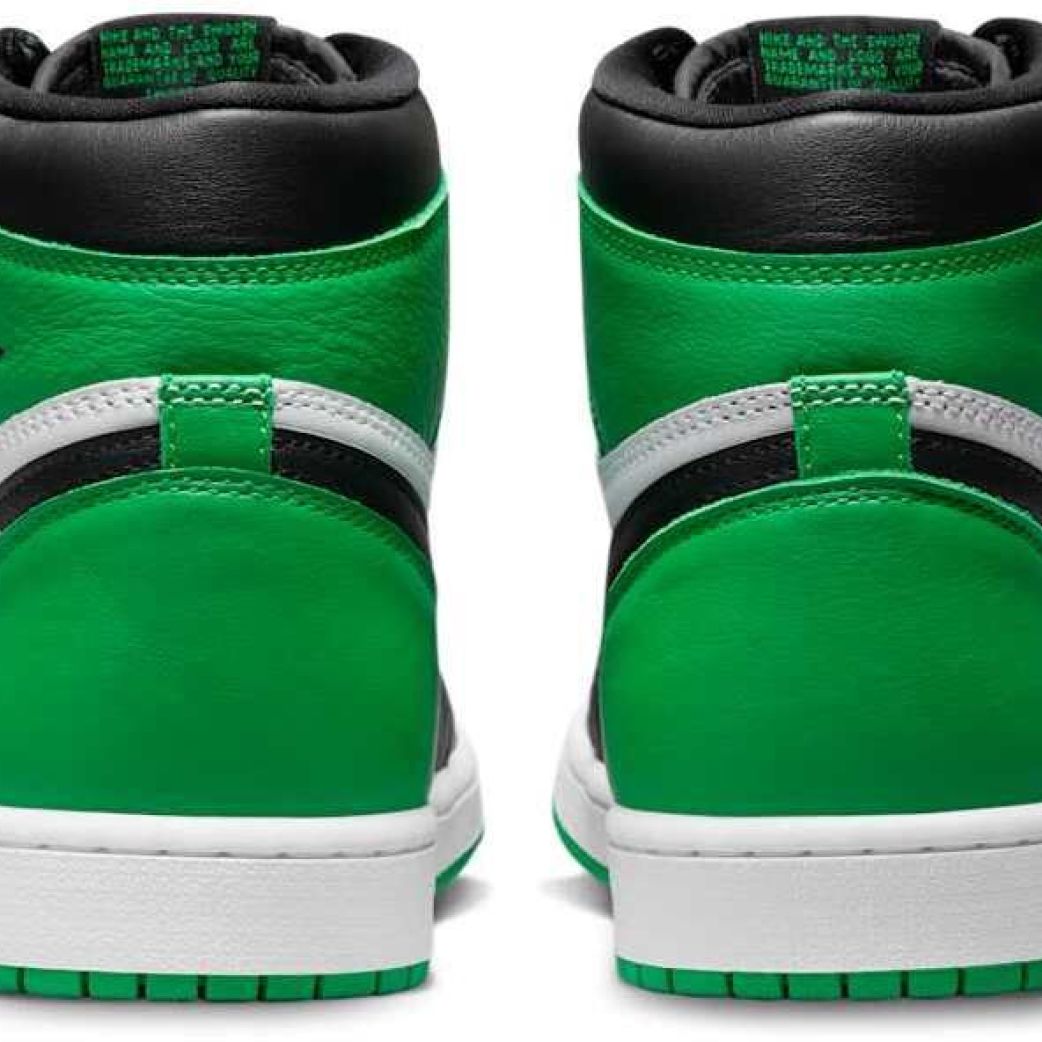 Кроссовки NIKE AIR JORDAN 1 RETEO HIGH OG "BLACK AND LUCKY GREEN " (Jordan) DZ5485-031
