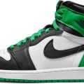 Кроссовки NIKE AIR JORDAN 1 RETEO HIGH OG "BLACK AND LUCKY GREEN " (Jordan) DZ5485-031
